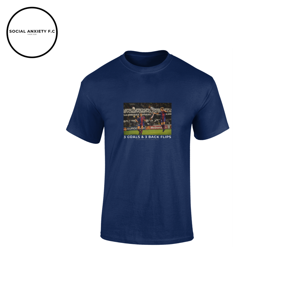 3 Goals & 3 Back Flips // T-Shirt by Social Anxiety F.C.