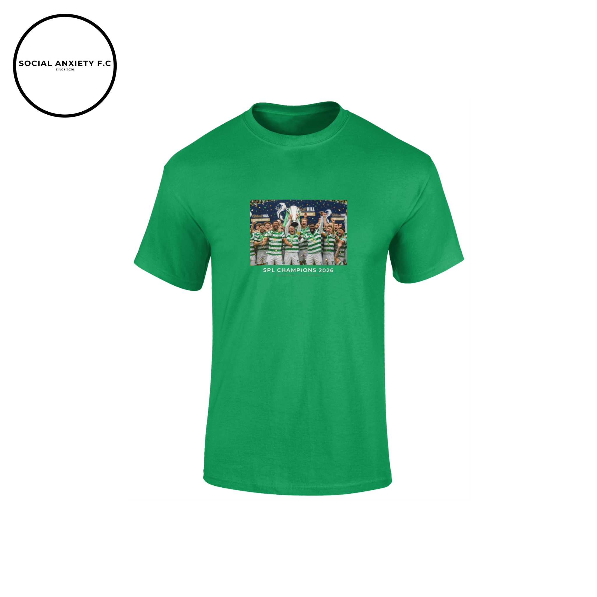Celtic SPL Champions 2026 // T-Shirt by Social Anxiety F.C.