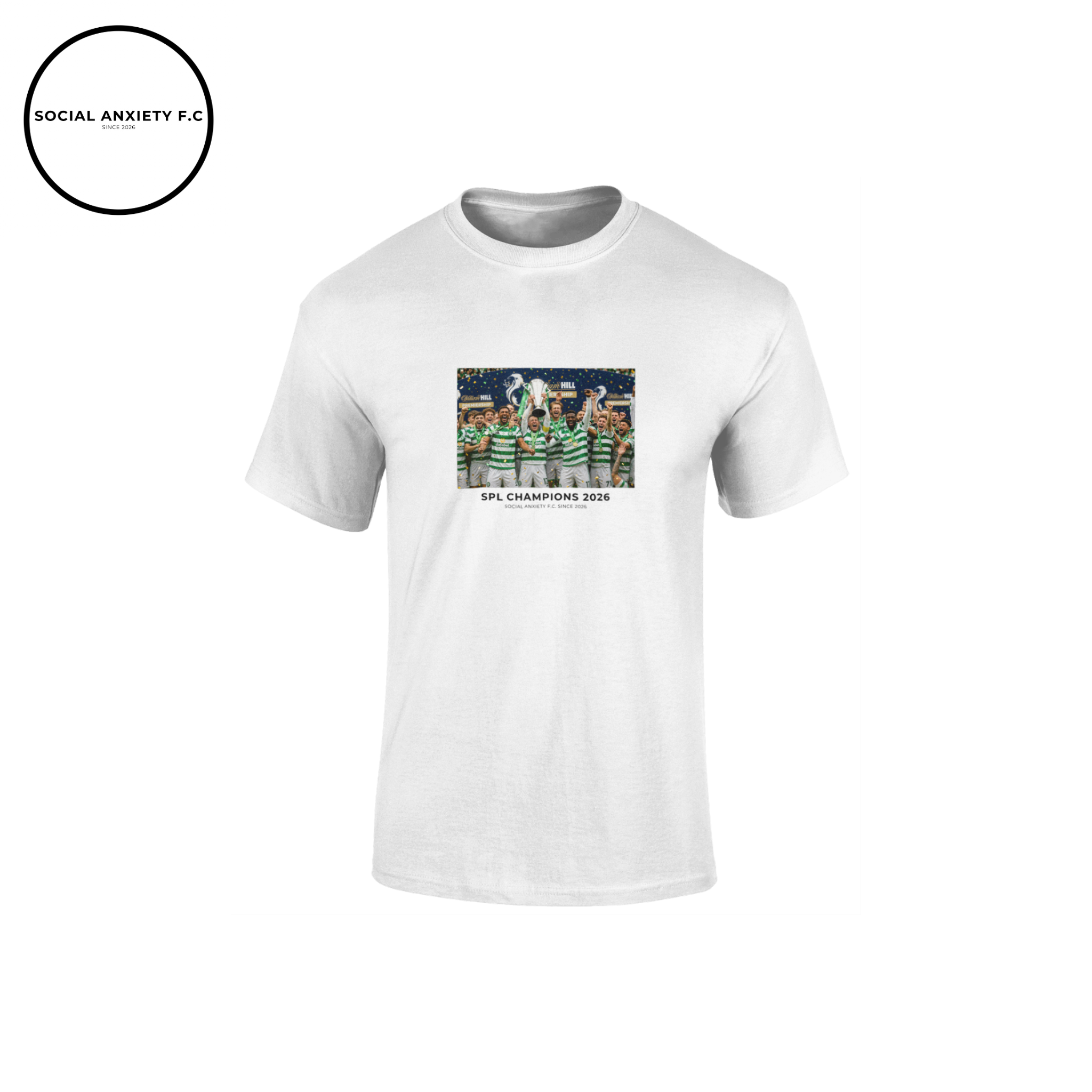 Celtic SPL Champions 2026 // T-Shirt by Social Anxiety F.C.
