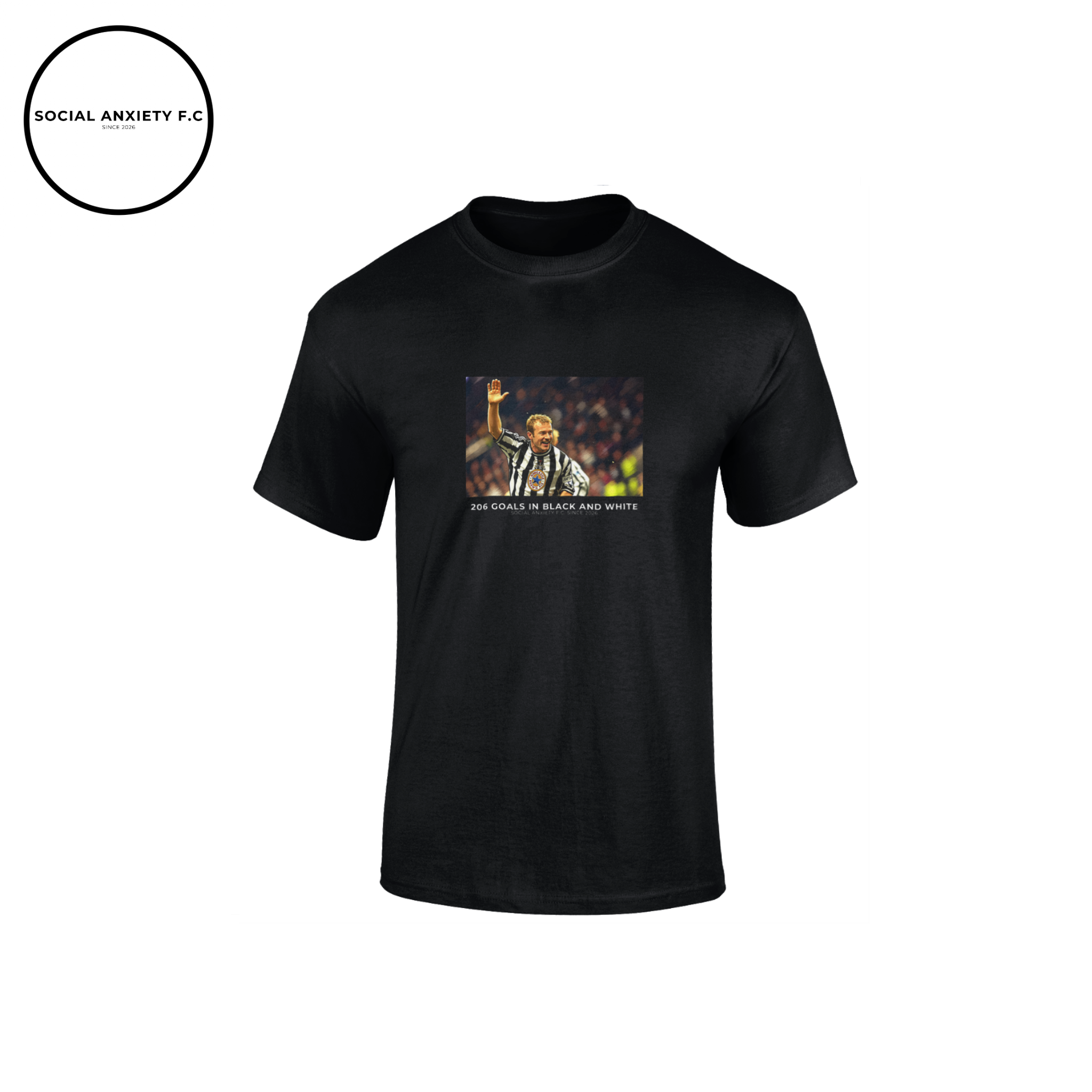 206 Goal in Black & White // T-Shirt by Social Anxiety F.C.