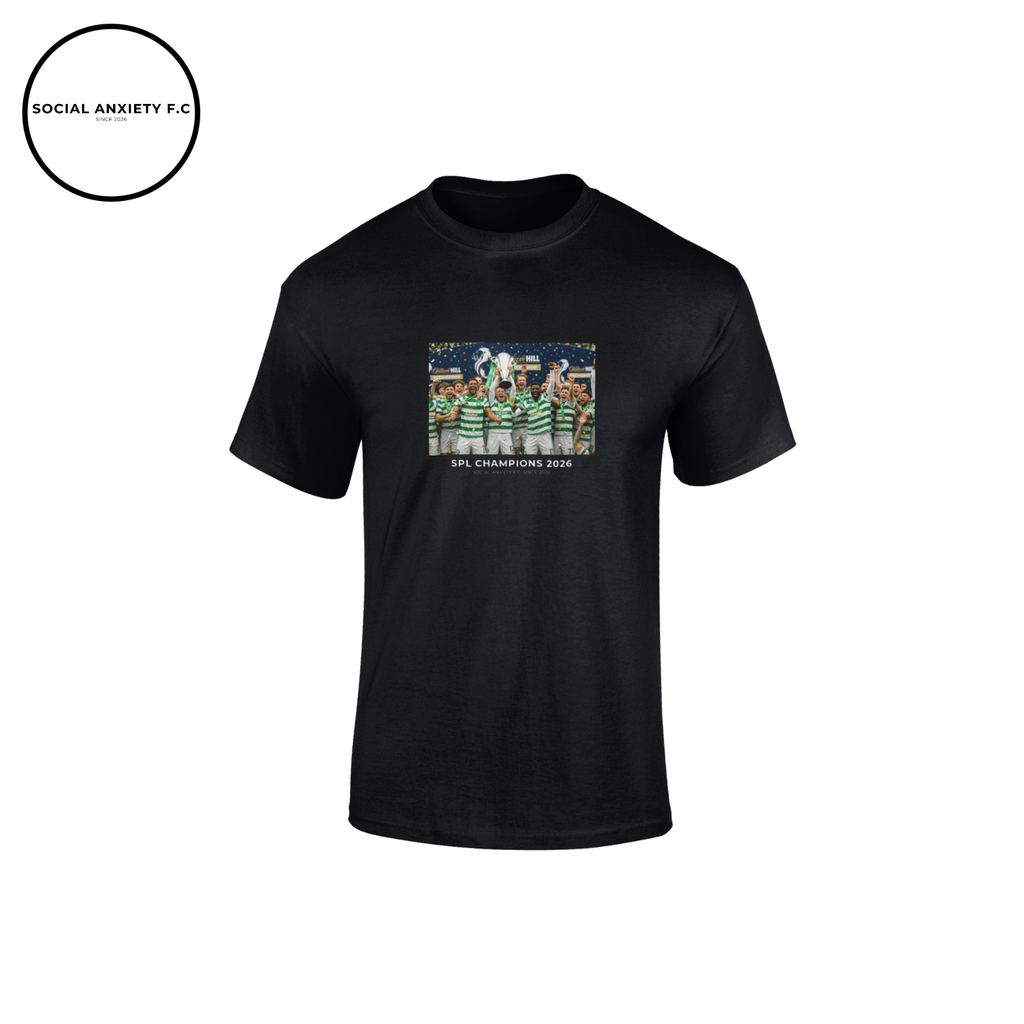 Celtic SPL Champions 2026 // T-Shirt by Social Anxiety F.C.