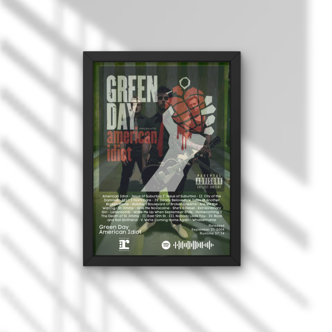 Green Day American Idiot Print