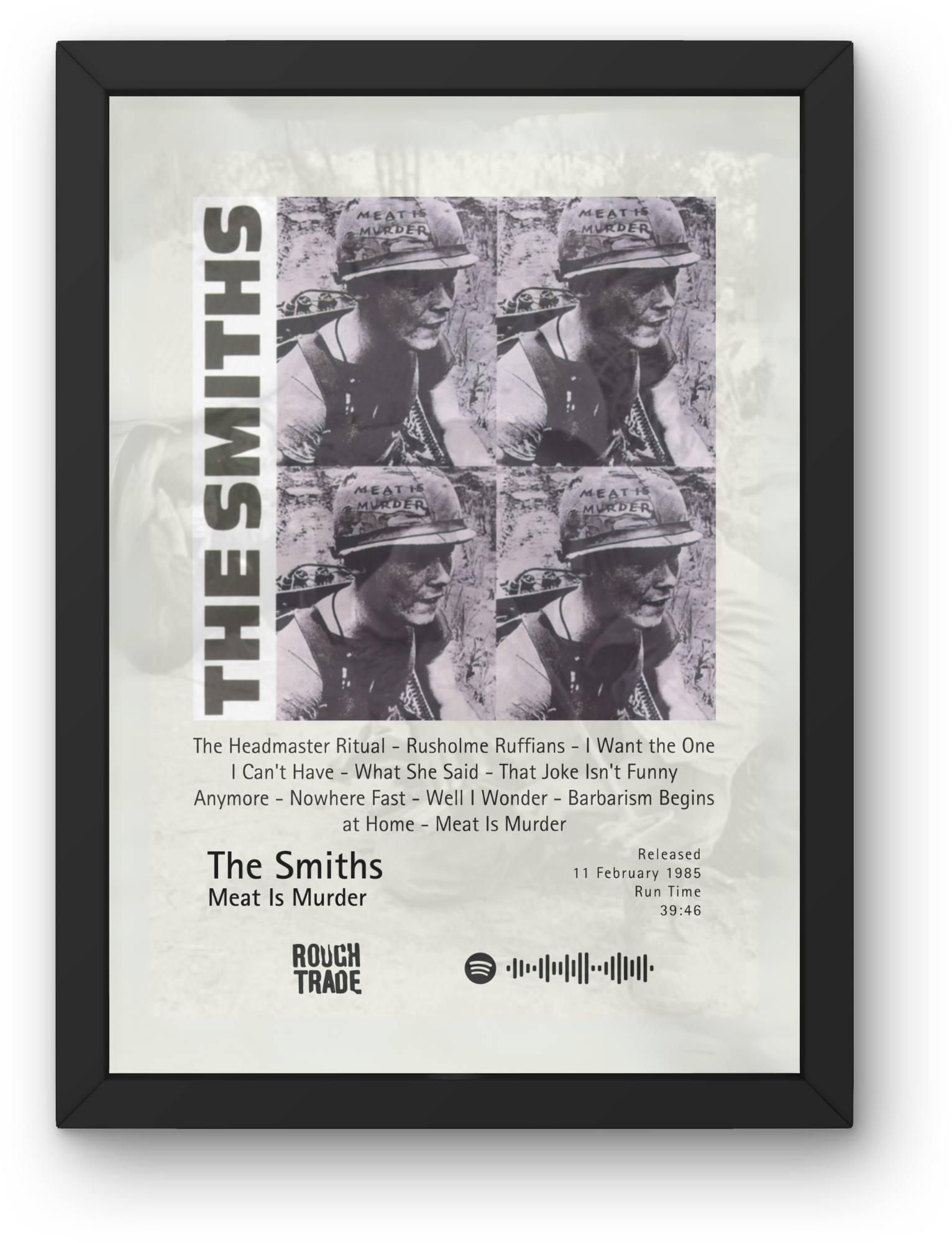 The Smiths Album Posters - All Four Available - A1 to A5 w/frame option