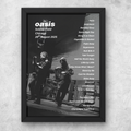 DIGITAL Oasis Chicago Setlist Print