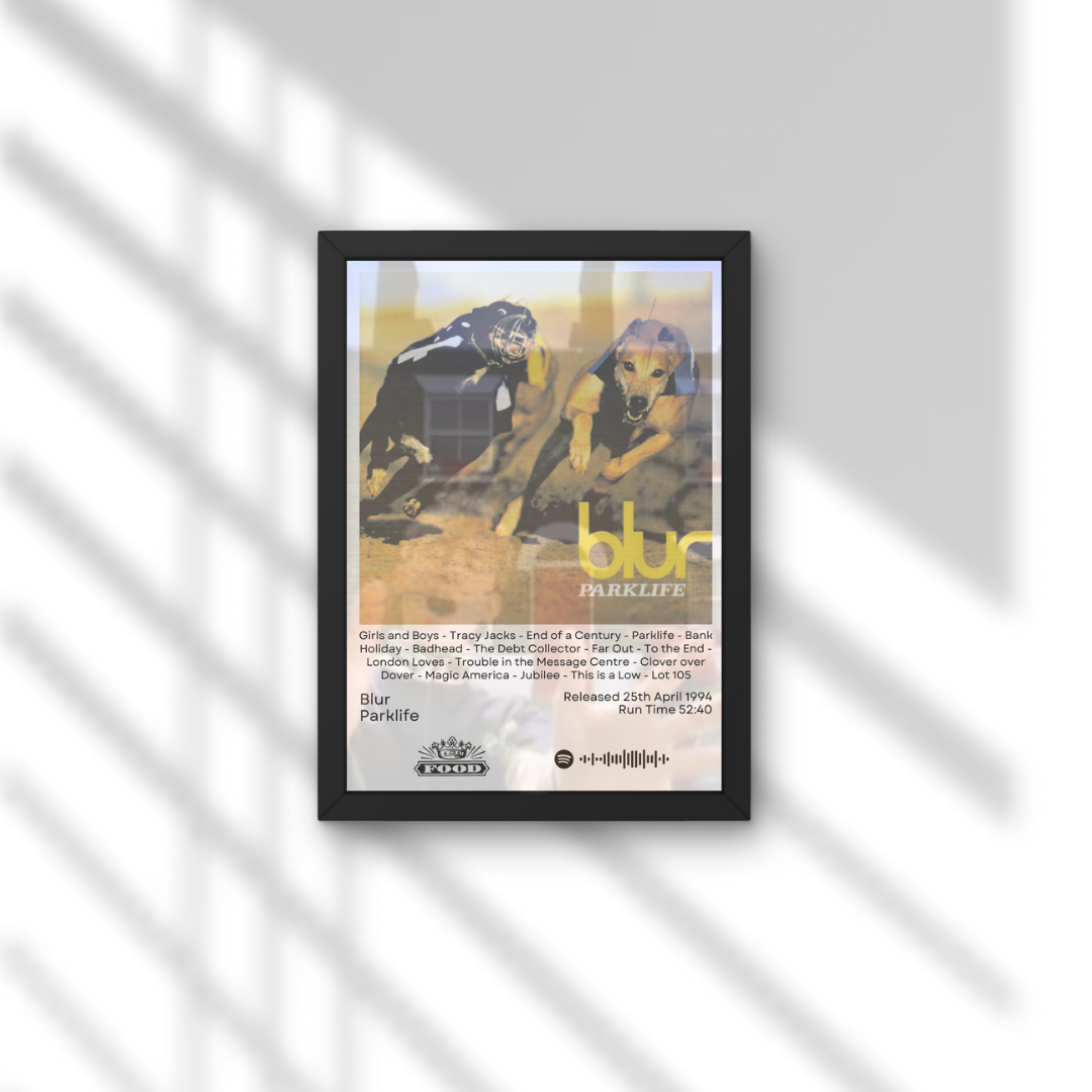 Blur Album Prints - ALL NINE AVAILABLE - A1 to A5 w/Frame Option