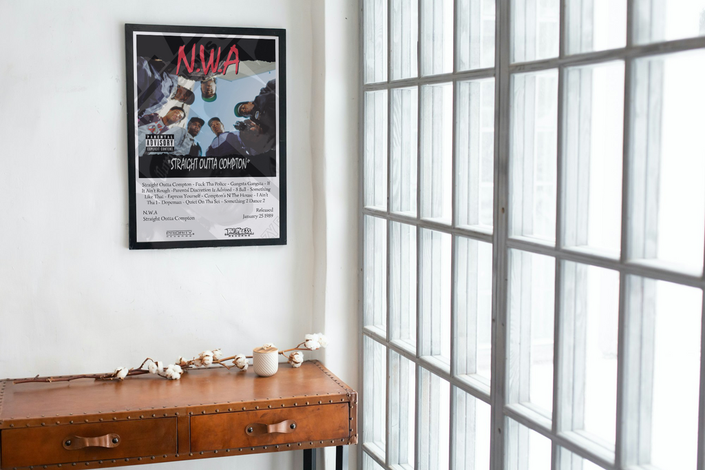 NWA Straight Outta Compton Album Print
