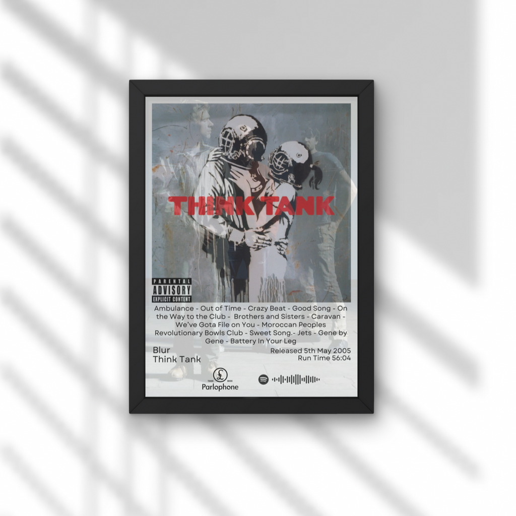 Blur Album Prints - ALL NINE AVAILABLE - A1 to A5 w/Frame Option