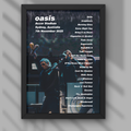 Oasis Sydney Setlist Print - Night One 7th Nov