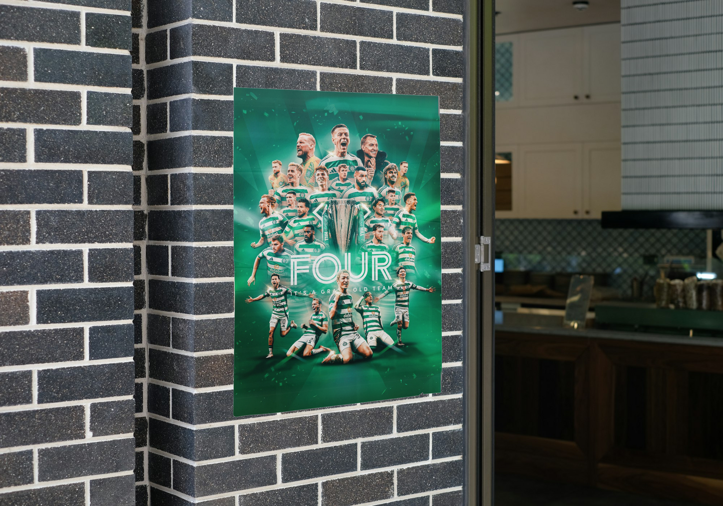 Celtic 24-25 Champions Poster A1-5