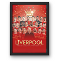 Liverpool Premier League Champions 24/25 Poster A1-5 with Framed Option
