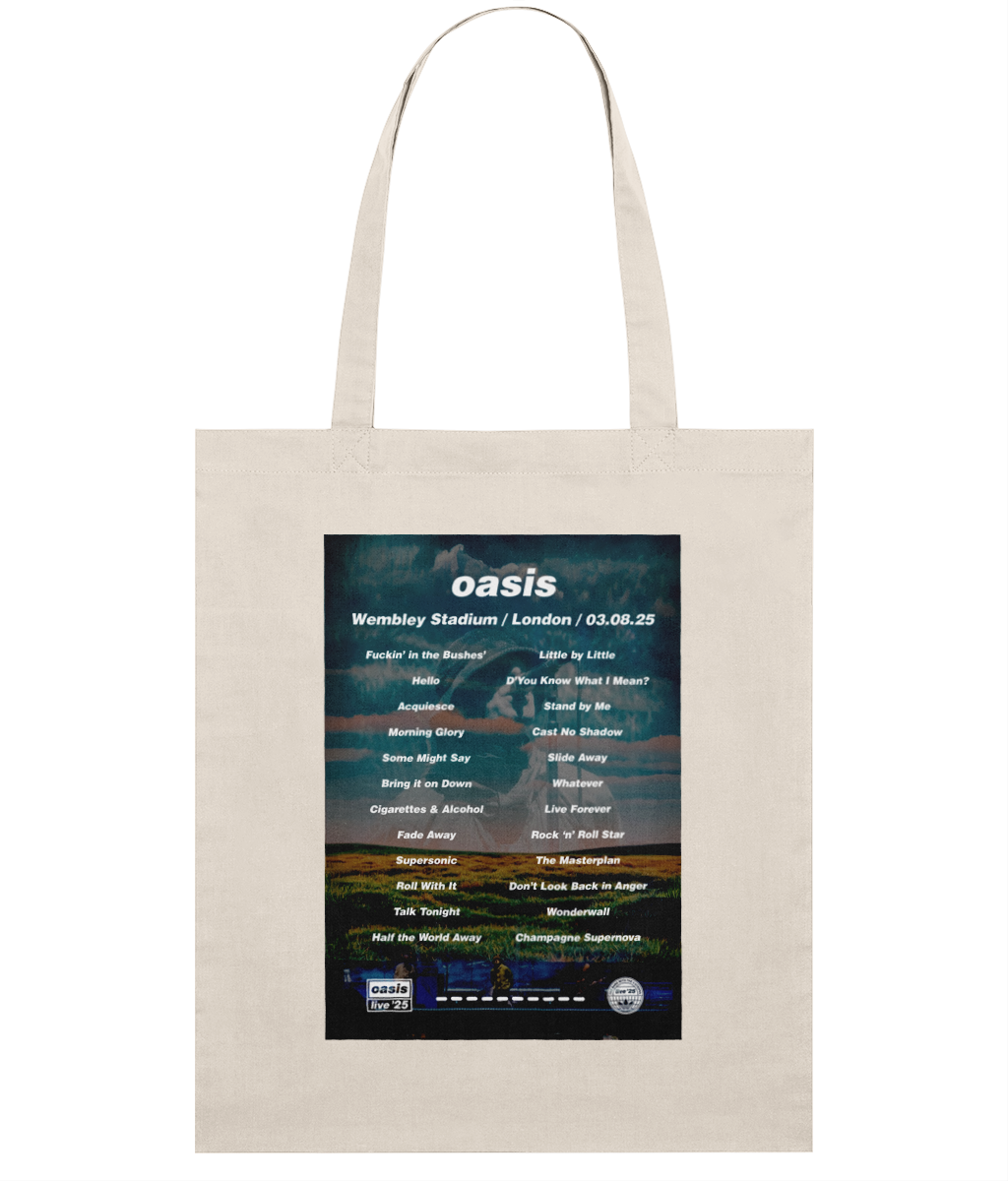Oasis Wembley Setlist Tote Bag - All Dates