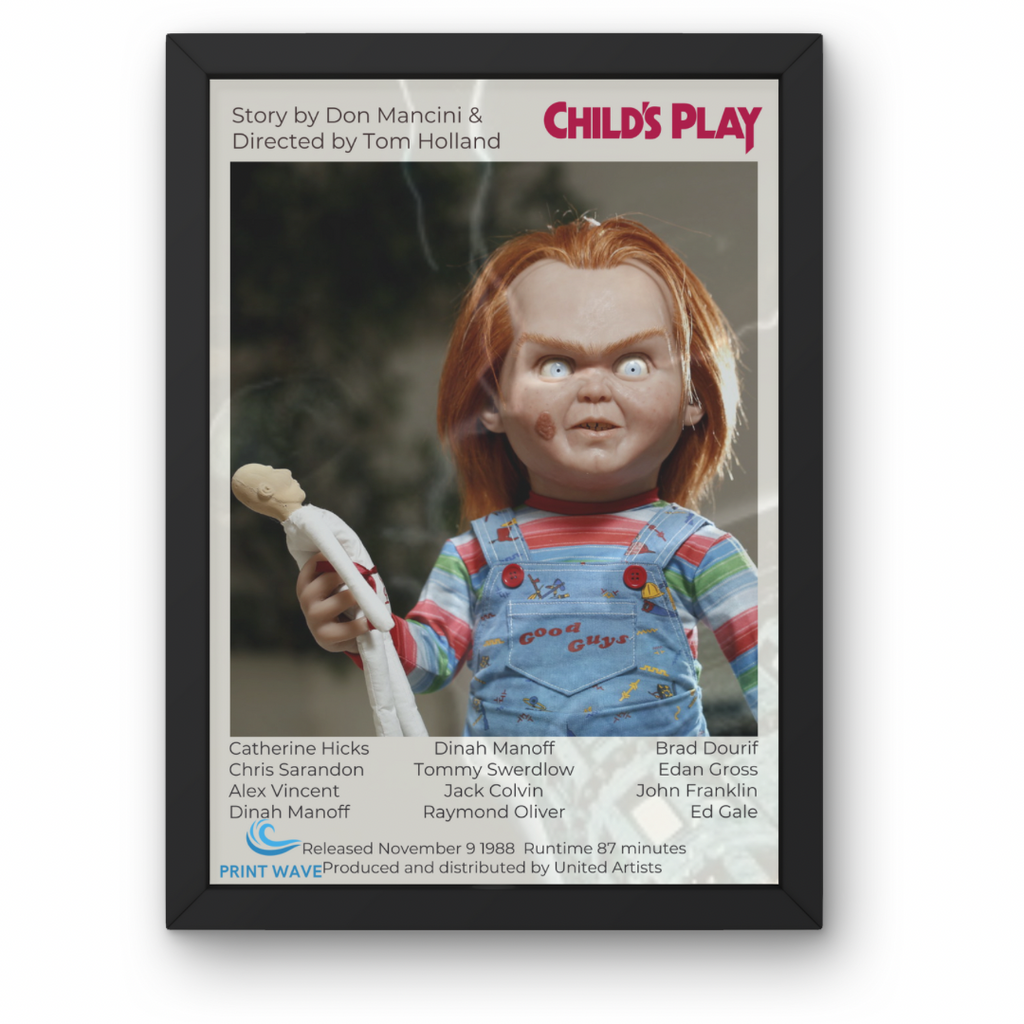 Horror Movie Posters A1-A5 with Frame Option - Texas Chainsaw - Halloween - Silence of the Lambs + Many More