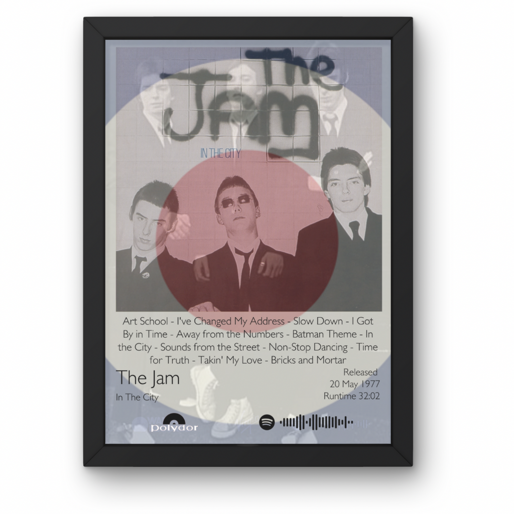 The Jam - Album posters - A1 to A5 Frame Option
