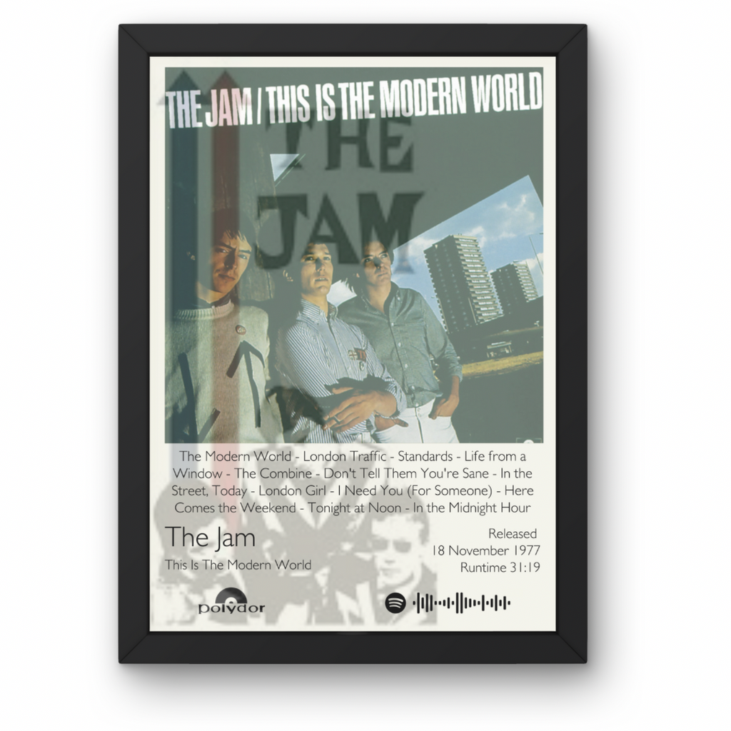 The Jam - Album posters - A1 to A5 Frame Option