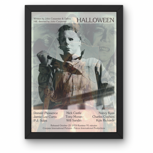 Horror Movie Posters A1-A5 with Frame Option - Texas Chainsaw - Halloween - Silence of the Lambs + Many More