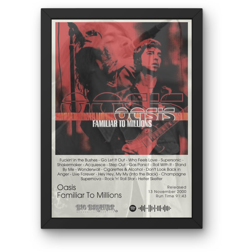 DIGITAL Oasis Album Posters